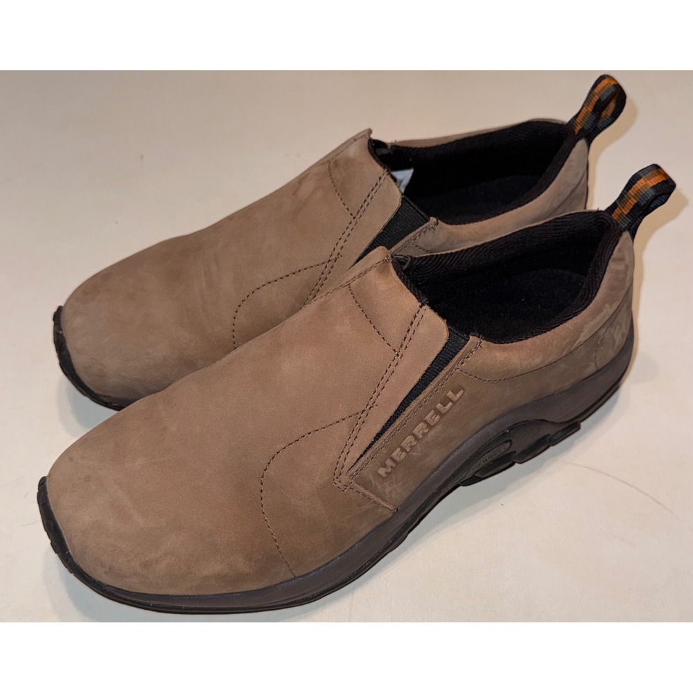 Merrell Jungle Moc Mens Brown Suede Slip On Comfort Outdoor Shoes Loafers
